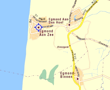 Kaart van de Egmonden